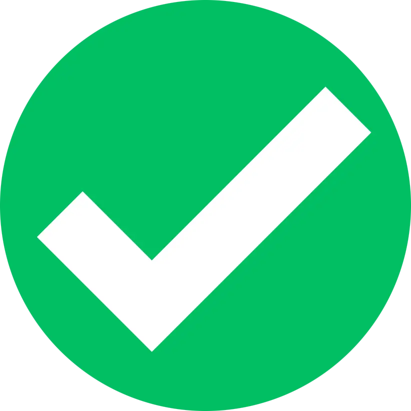 ✔